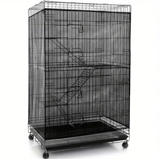 1pc Large Bird Cage Seed Catcher & Net Skirt Guard - Heavy-Duty Cage Cove